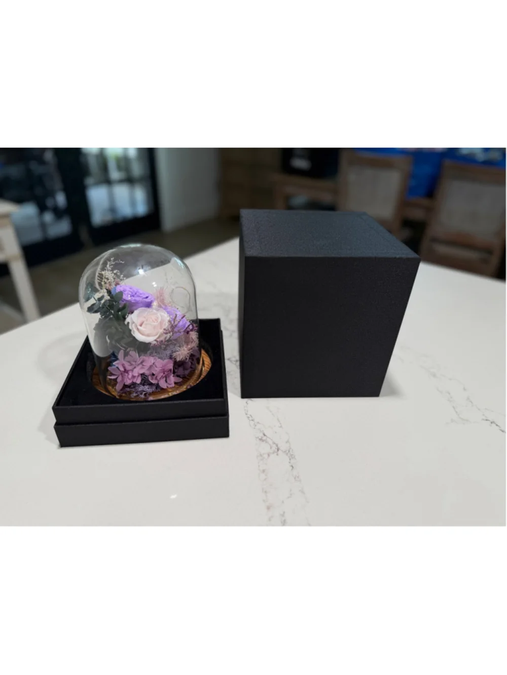 NEW Preserved Rose Gifts Long-Lasting Forever Flowers in Glass Dome LED
